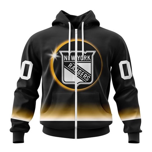 New York Rangers | Special Eclipse Design Zip Hoodie
