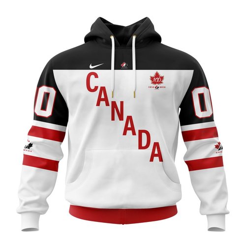 Hockey Canada Personalized White 100th Anniversary Design