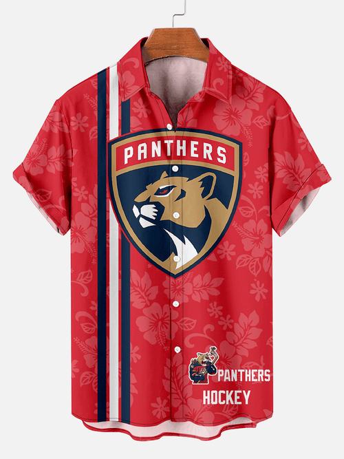 New York Rangers | Casual Hockey Floral Hawaiian Shirt