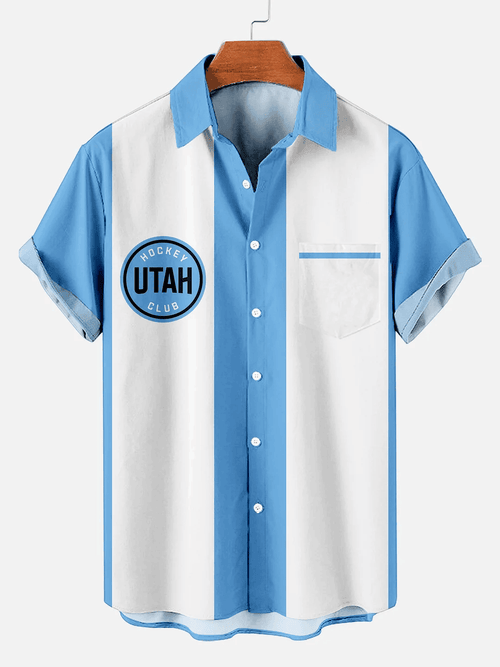Utah Hockey Club | Classic Retro Two Tone Hawaiian Shirt