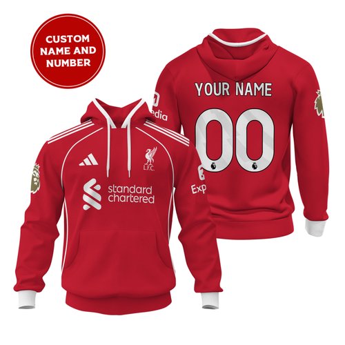 Liverpool | Personalized Hoodie Home- Jersey
