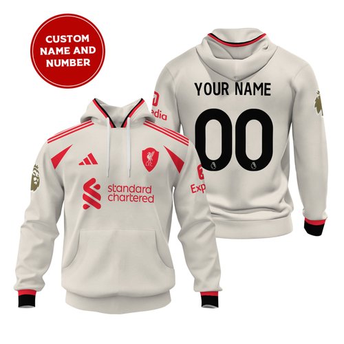 Liverpool | Personalized Hoodie Away- Jersey