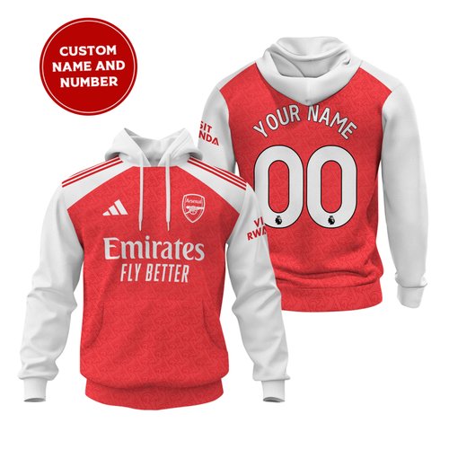 Arsenal | Personalized Hoodie Home- Jersey