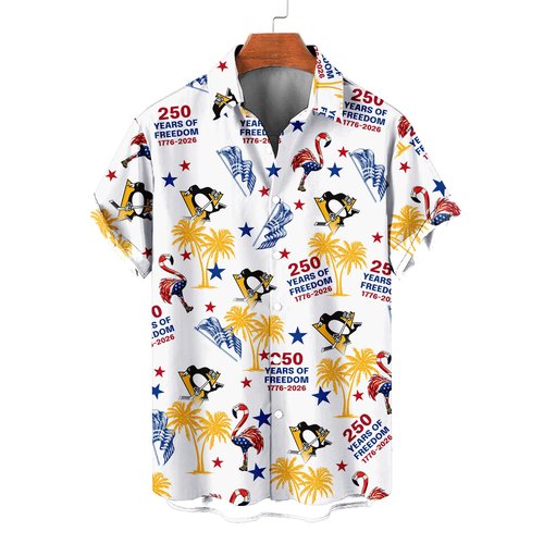 Pittsburgh Penguins | Moisture Wicking American Fireworks 250th Hawaiian