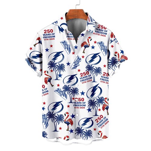 Tampa Bay Lightning | Moisture Wicking American Fireworks 250th Hawaiian