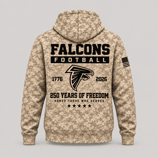 Atlanta Falcons | Personalized Desert Camo Military Hoodie
