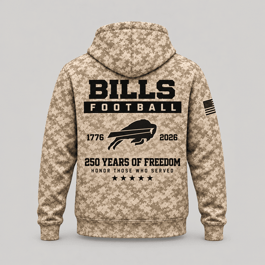 Buffalo Bills | Personalized Desert Camo Military Hoodie
