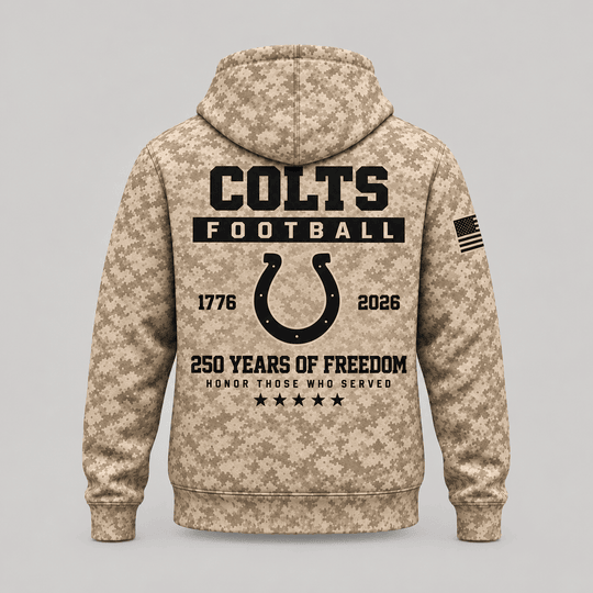 Indianapolis Colts | Personalized Desert Camo Military Hoodie