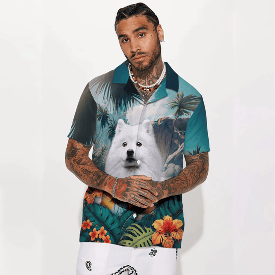 American Eskimo - 3D Tropical Hawaiian Shirt