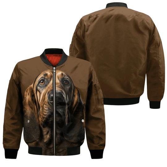 Bloodhound AI - Unisex 3D Graphic Bomber Jacket