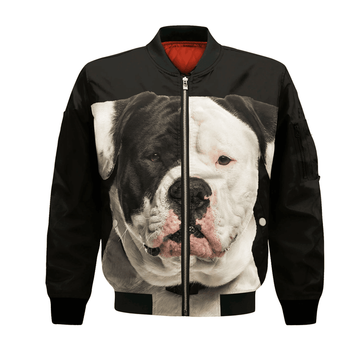 American bulldog - Unisex 3D Graphic Bomber Jacket