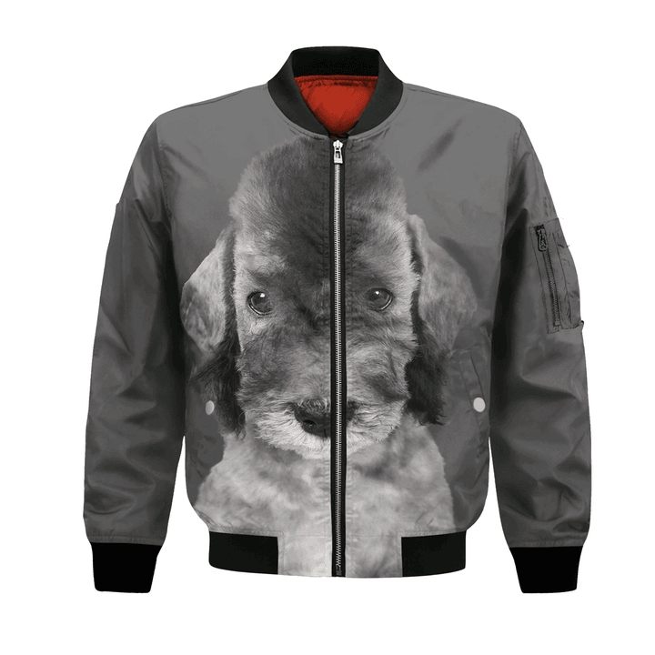 Bedlington Terrier - Unisex 3D Graphic Bomber Jacket