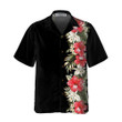 Red Hibiscus Hawaiian Shirt, Unique Hibiscus Print Shirt For Men
