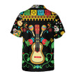 Day Of Dead Sugar Skull And Guitar Hawaiian Shirt, Funny Mexican Skull Halloween Shirt, Best Halloween Gift