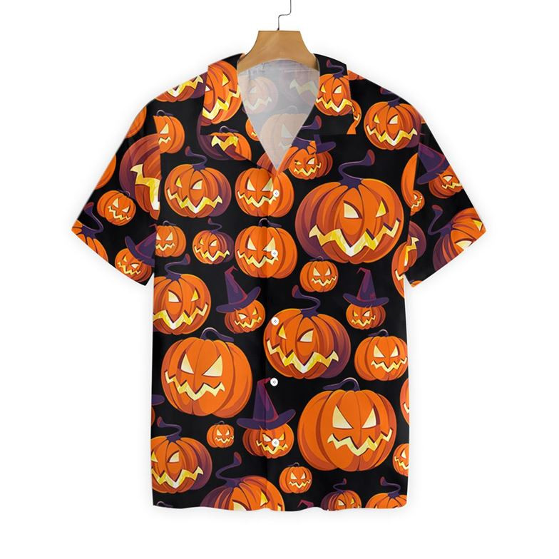 Halloween Pumpkin Hawaiian Shirt