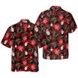 Hyperfavor Christmas Hawaiian Shirts, Gnomes With Red Plaid Pattern Shirt Short Sleeve, Christmas Shirt Idea Gift For Men And Women