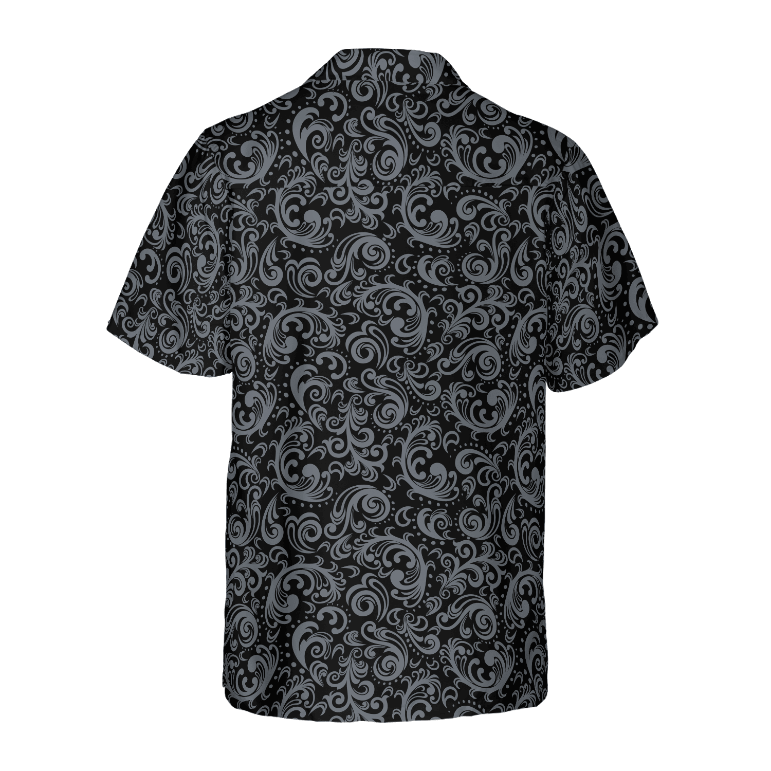 Premium Black And White Baroque Style Goth Hawaiian Shirt