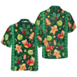 Hyperfavor Christmas Green Plaid Pattern Hawaiian shirt, Christmas Shirts Short Sleeve Button Down Shirt For Men And Women