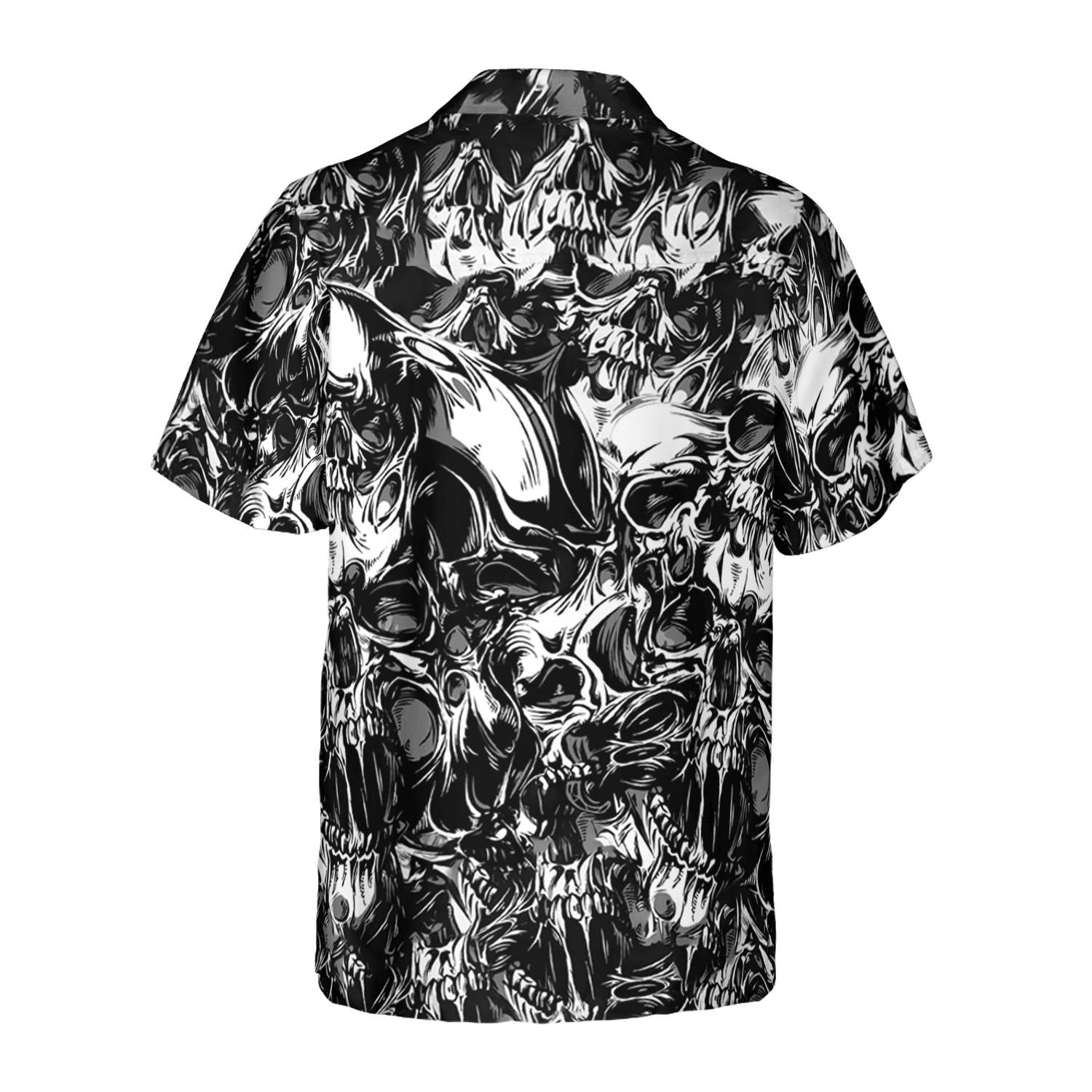 3D Skull Pattern Hawaiian Shirt
