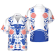 Artistic Longhorn Skull Texas Hawaiian Shirt For Men, White Blue Shirt Shirt For Texans, Texas Lovers
