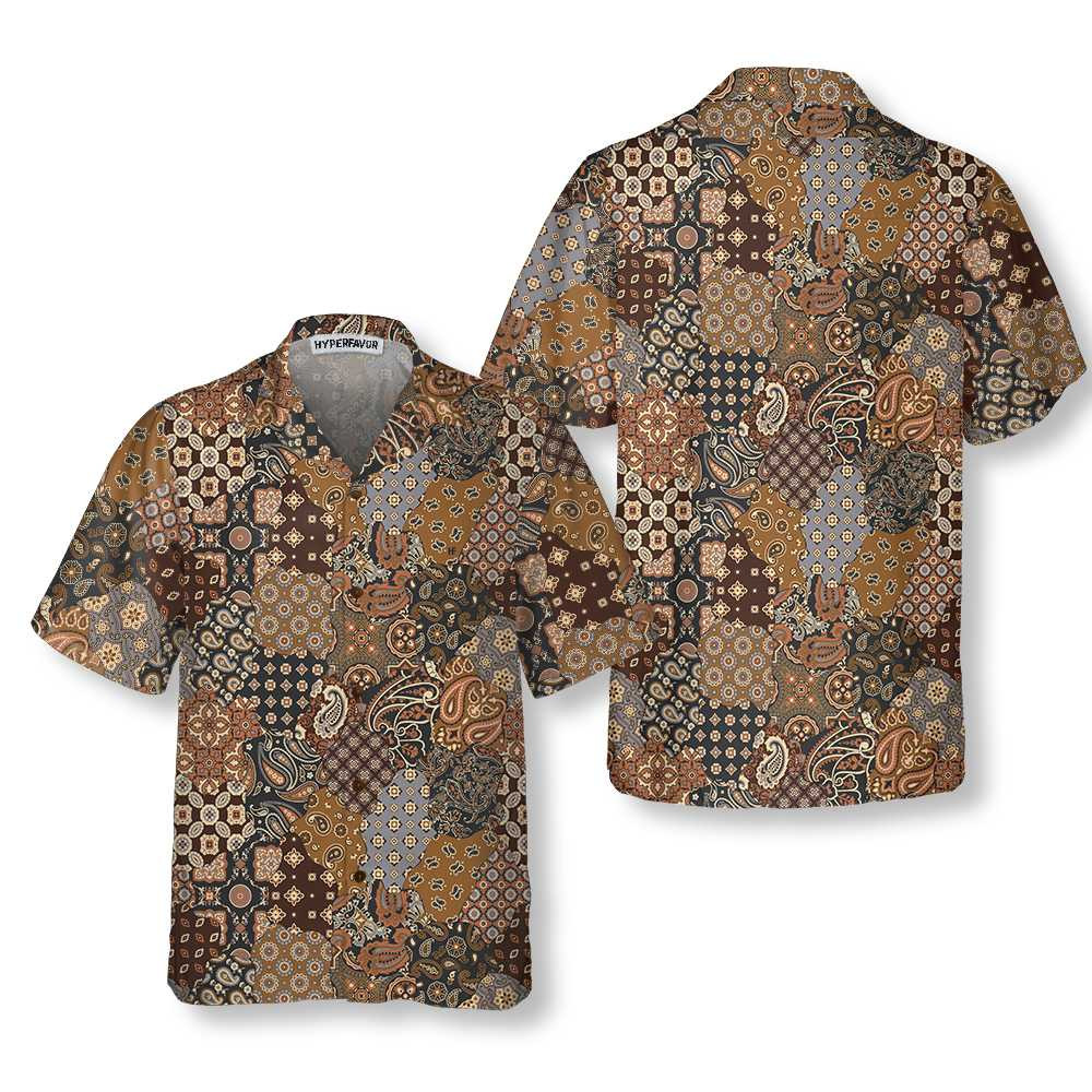 Paisley Geometric Pattern Hawaiian Shirt, Paisley Shirt For Men And Women, Paisley Print Shirt