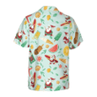 Hyperfavor Santa Surfing 2 Pattern Hawaiian shirt, Christmas Shirts Short Sleeve Button Down Shirt For Men And Women