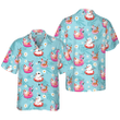 Hyperfavor Christmas Hawaiian Shirts, Santa Beach Summer Pattern Shirt Short Sleeve, Christmas Shirt Idea Gift For Men And Women