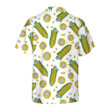 Yellow Corncobs Corn Hawaiian Shirt, Corn Shirt Short Sleeve, Button Corn Cob Shirt Corn Gift