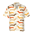 Cute Dachshund Pattern Hawaiian Shirt