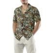 Gangster And Money Vintage Seamless Pattern Hawaiian Shirt, Short Sleeve Money Shirt For Men