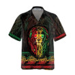 Rasta Lion With Cannabis Marijuana Lion Hawaiian Shirt, Button Up Lion Shirt For Men & Women, Cool Gift For Lion Lover