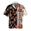 Tropical Basketball Hawaiian Shirt, Button Up Basketball Shirt For Men & Women, Best Gift For Basketball Lover