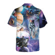 Outer Space Hawaiian Shirt, Space Themed Shirt, Planet Button Up Shirt For Adults