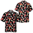 Fly Agaric Mushroom Hawaiian Shirt, Red Mushroom Print Shirt For Men & Women