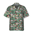 Rescue Helicopter Seamless Pattern Hawaiian Shirt, Tropical Helicopter Shirt For Men
