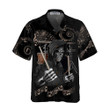 Drum I Destroy Silence Hawaiian Shirt, Drummer Skull Shirt, Best Gift For Dummers