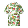Tropical Burger Aloha Hawaiian Shirt, Funny Hamburger Shirt For Men & Women
