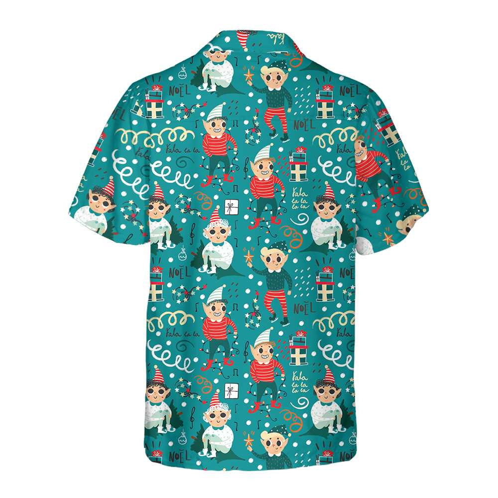 Playful Christmas Elves Hawaiian Shirt, Funny Elf Christmas Shirt, Best Christmas Gift Idea