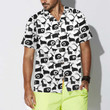 Goat And Ram Seamless Pattern Hawaiian Shirt, Black And White Goat Shirt For Men & Women