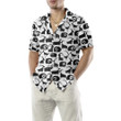 Goat And Ram Seamless Pattern Hawaiian Shirt, Black And White Goat Shirt For Men & Women