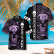 Gothic Skull Hawaiian Shirt, Cool Skull Black Shirt For Men And Women