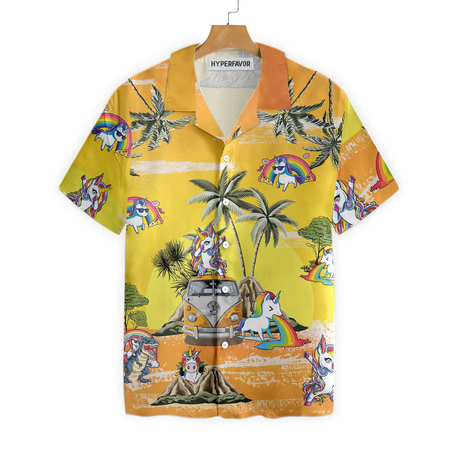 Baby Unicorn Summer Time Unicorn Hawaiian Shirt, Stylish Unicorn Shirts for Men And Women