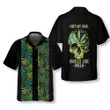 I Bet My Soul Smells Like Weed Hawaiian Shirt, Skull Pattern Weed Leaf Shirt