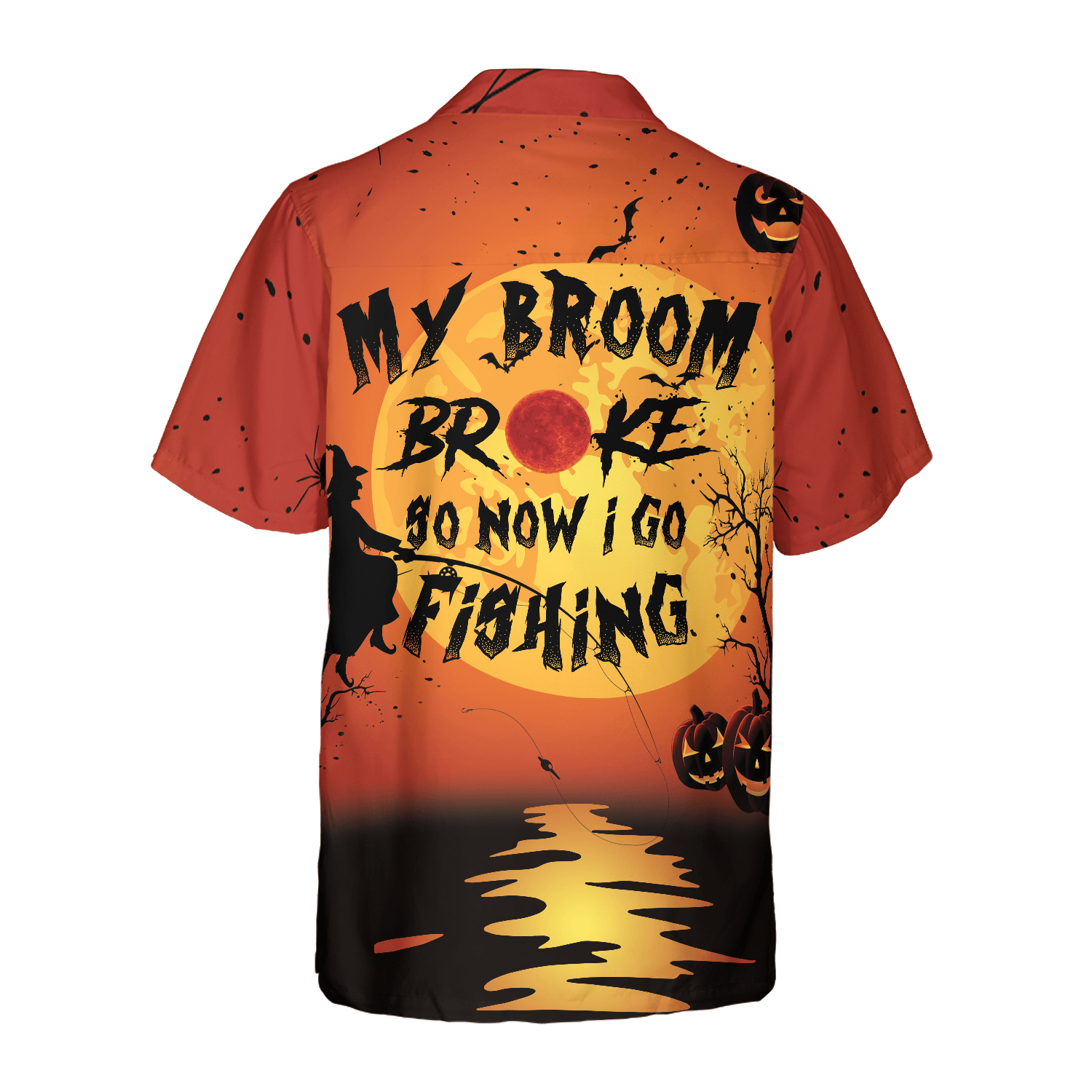 My Broom Broke So I Go Fishing Halloween Shirt, Unique Halloween Shirt For Men And Women