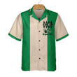 Bowling Is My Therapy Hawaiian Shirt, Green And White Bowling Shirt, Best Gift For Bowling Players