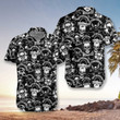Skateboard Emblems In Monochrome Style Hawaiian Shirt
