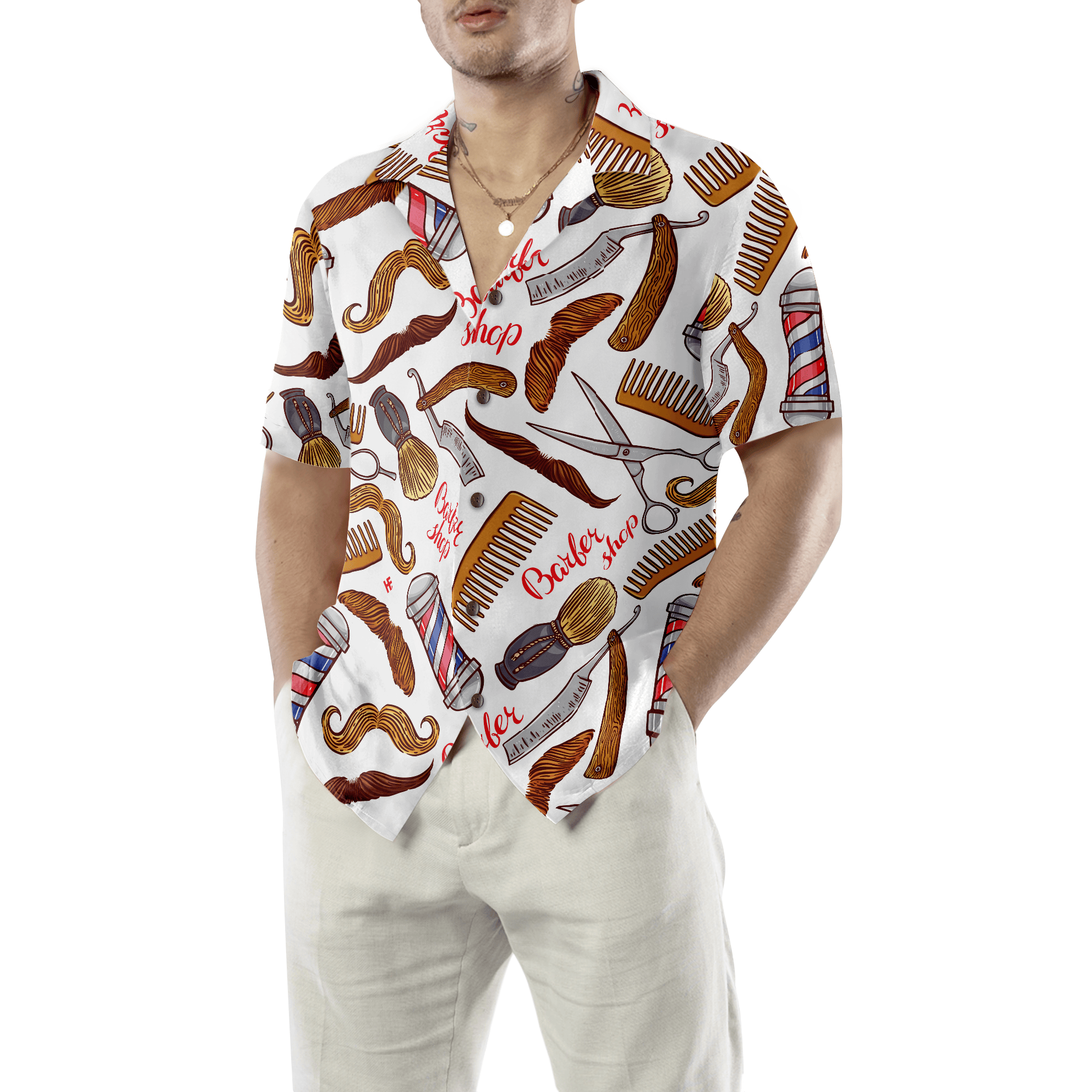 Barber's Life Shirt For Men Hawaiian Shirt