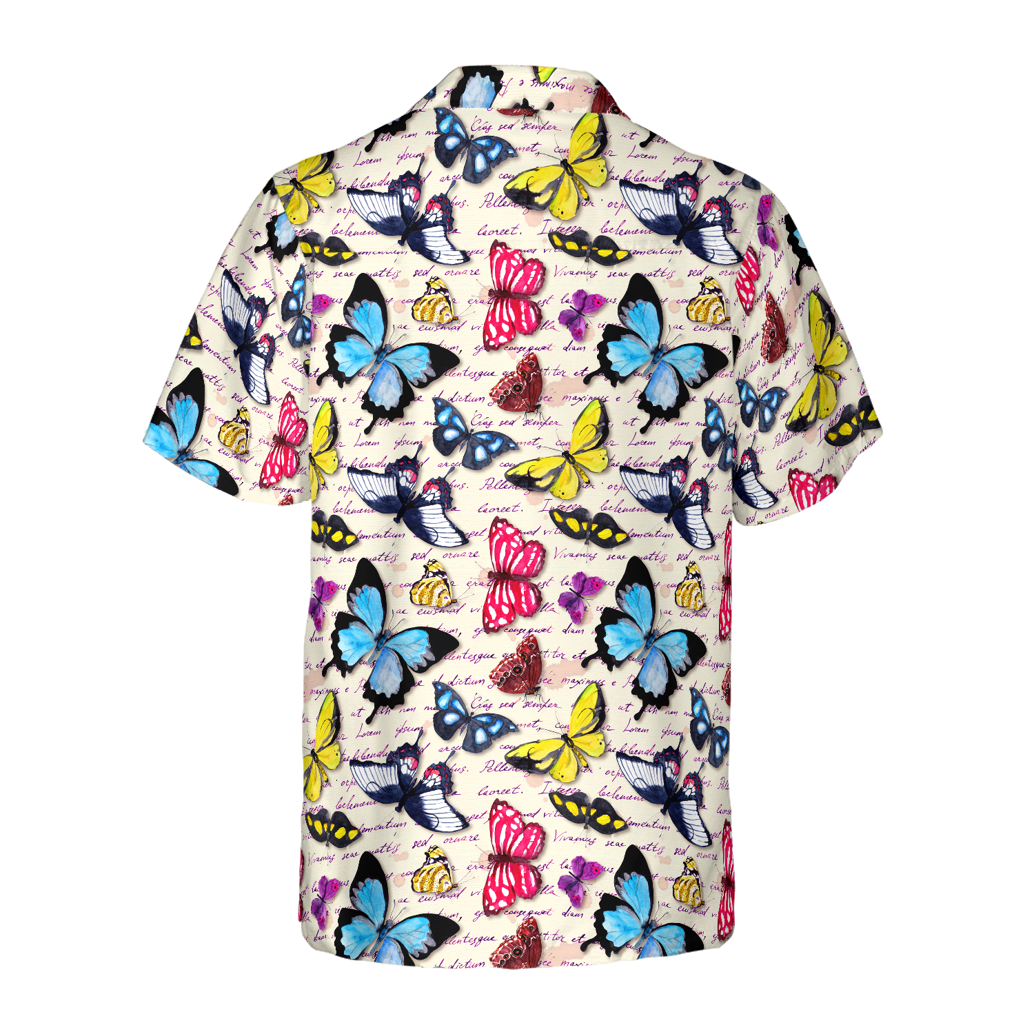 Vintage Exotic Butterflies Hawaiian Shirt