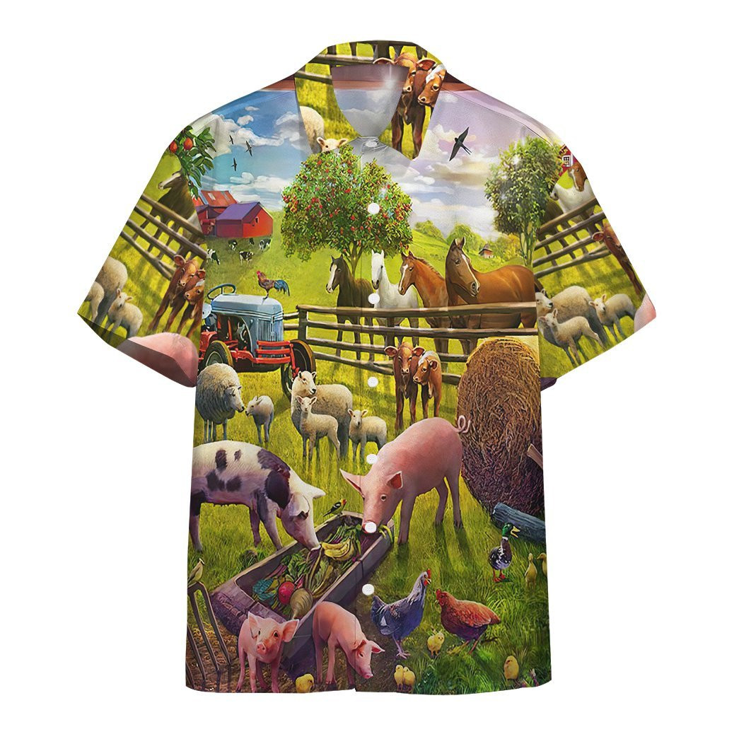 Farm Animal Hawaiian Shirt | HW1610