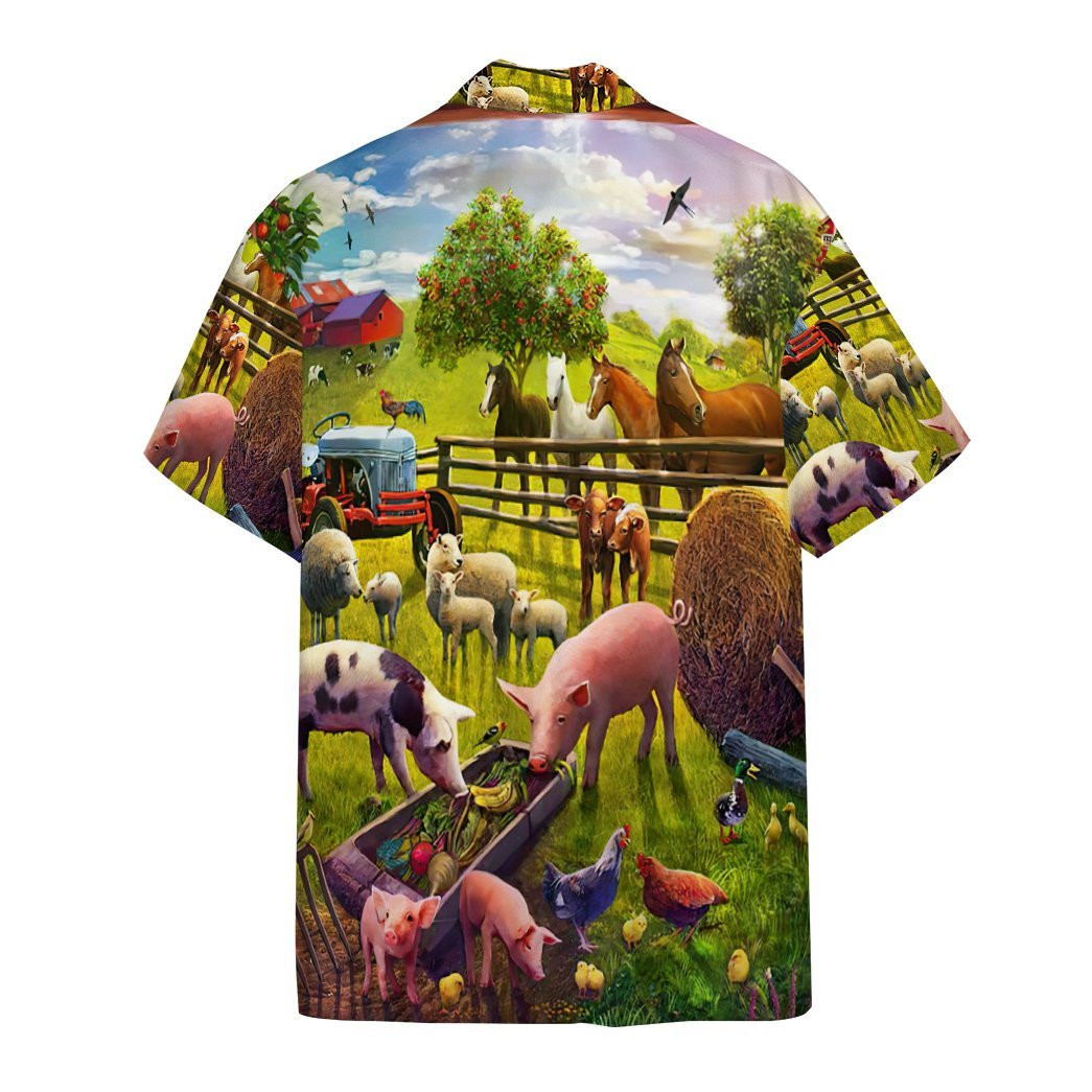 Farm Animal Hawaiian Shirt | HW1610
